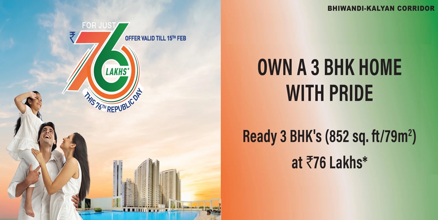 Tata Amantra in Kalyan | Ready 3BHK Large Homes Starting @ ₹76 Lakhs*