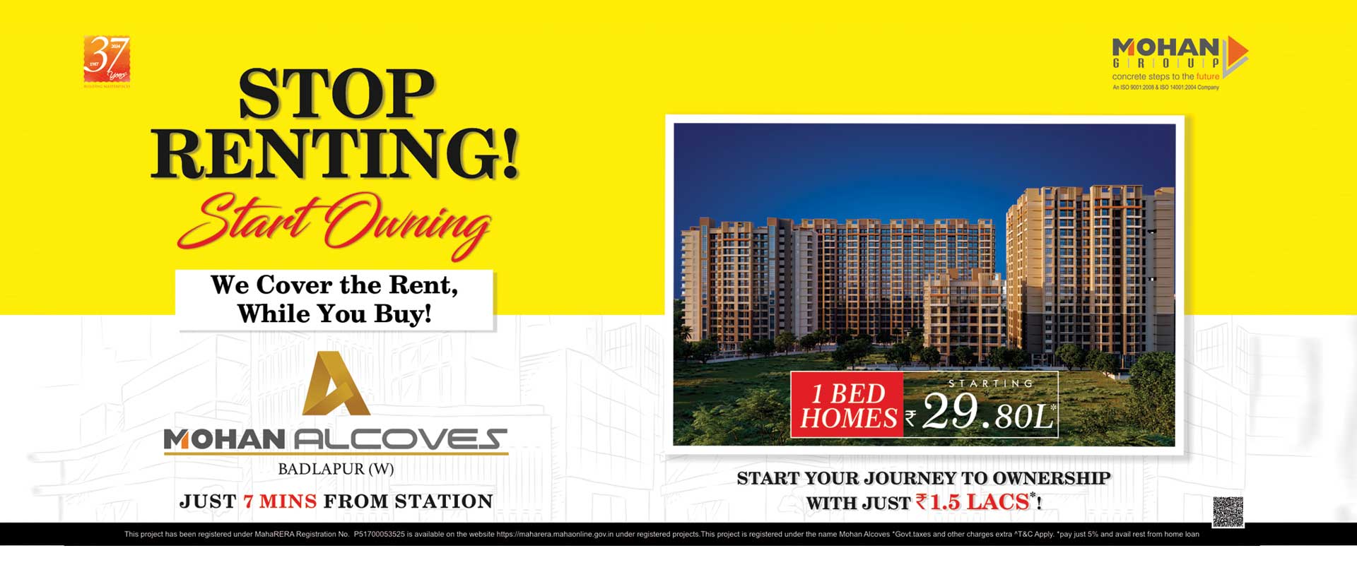 2 BHK Flats for Sale in Badlapur – Mohan Alcoves | Luxury & Affordable Homes