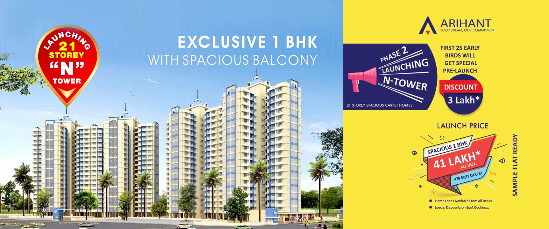 Arihant City 1, 2 BHK In Kalyan - Affordable Luxury Apartments with Premium Amenities