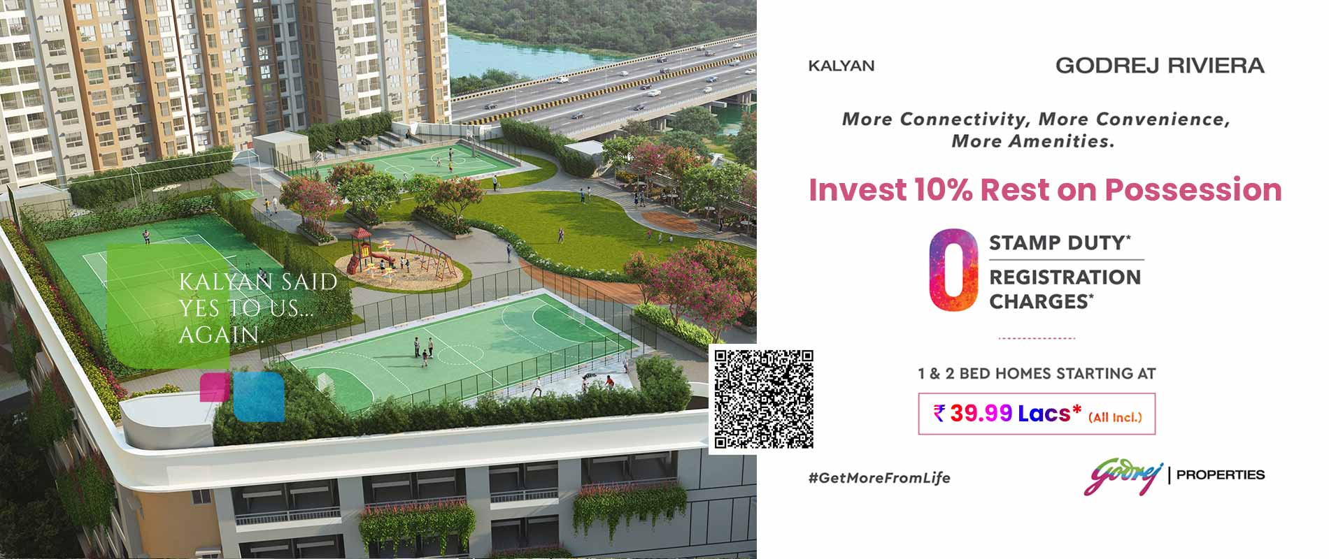 Godrej 1, 2 BHK in Kalyan – Riverside Homes with Premium Amenities