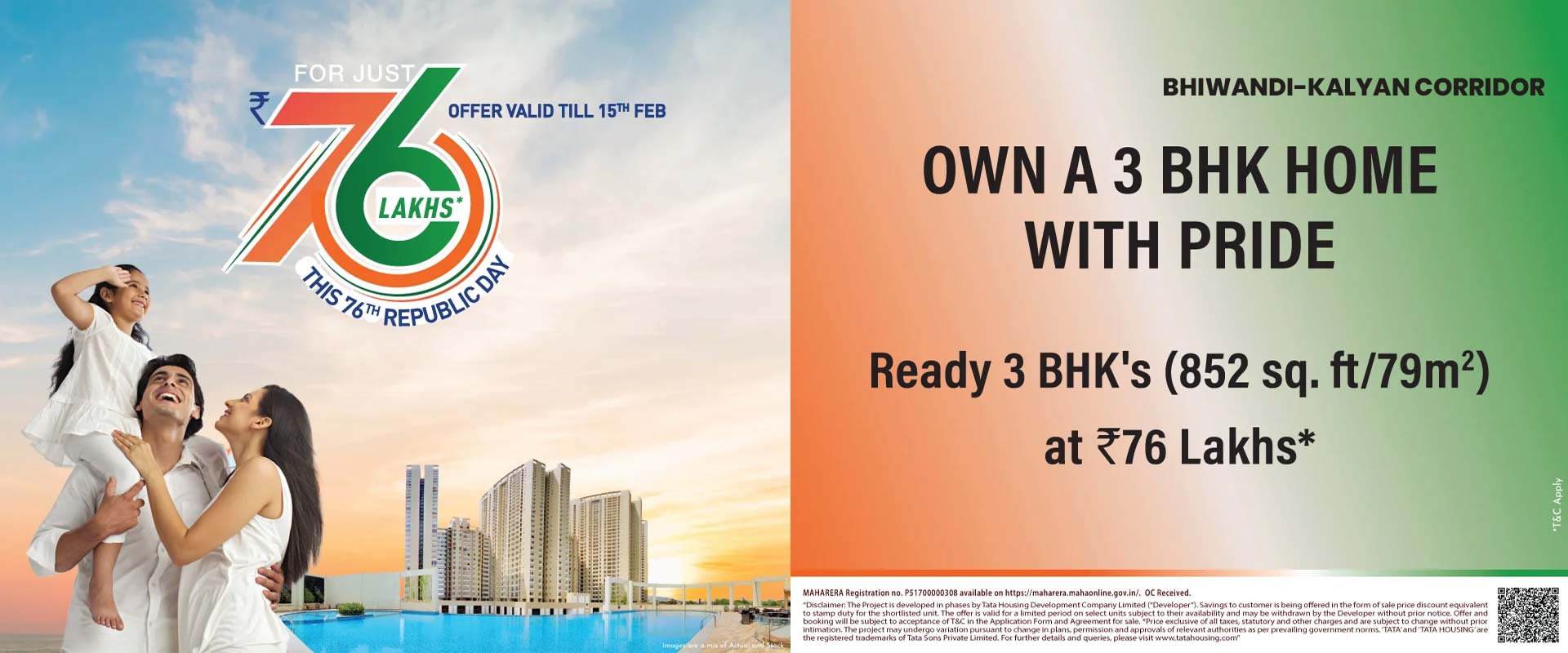 2,3 BHK in kalyan-ready to move luxury homes in tata amantra