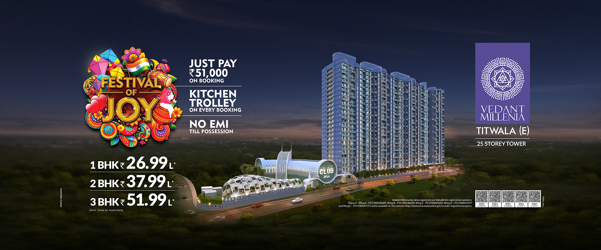 New Flat in Titwala for Sale | Tharwani Vedant Millenia – Luxury & Comfort