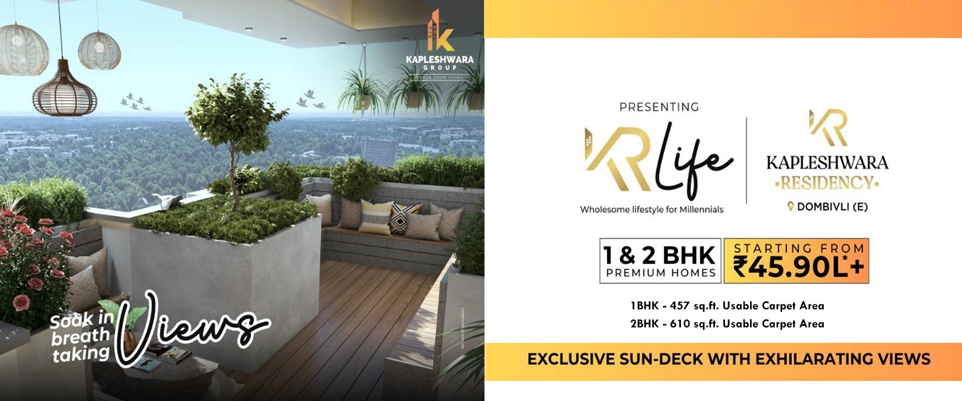 Big Carpet Area Apartments in Dombivli | Kapleshwara Residency Spacious Homes