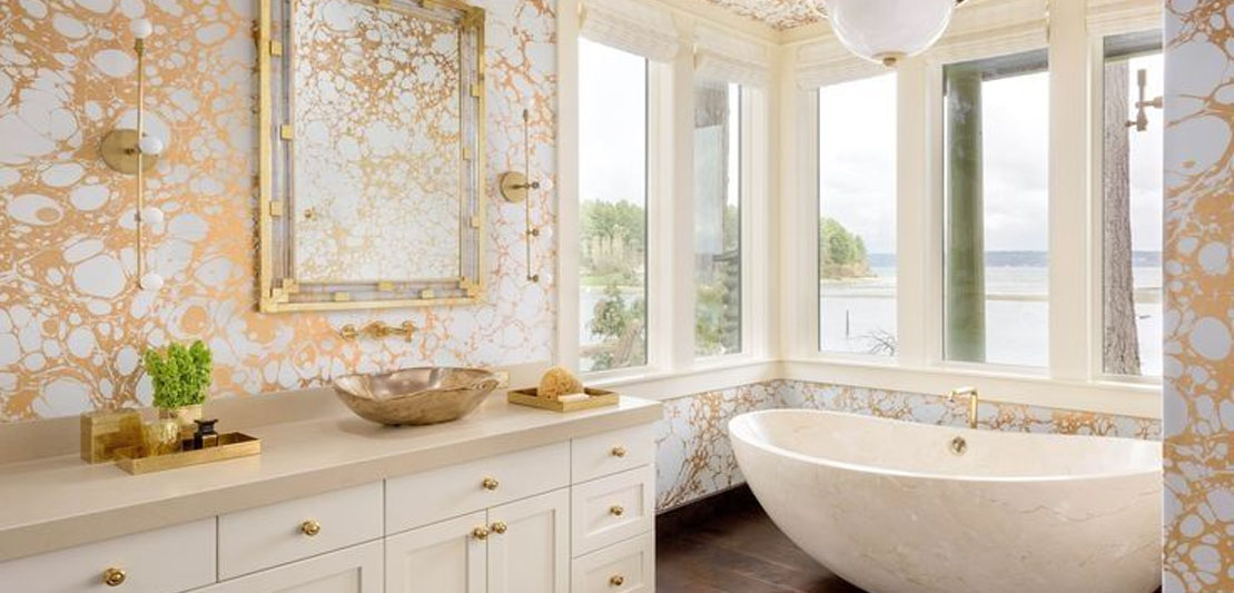 Waterproof Wallpaper for Bathrooms: Elevating Bathing Spaces with 20+ Design Inspirations