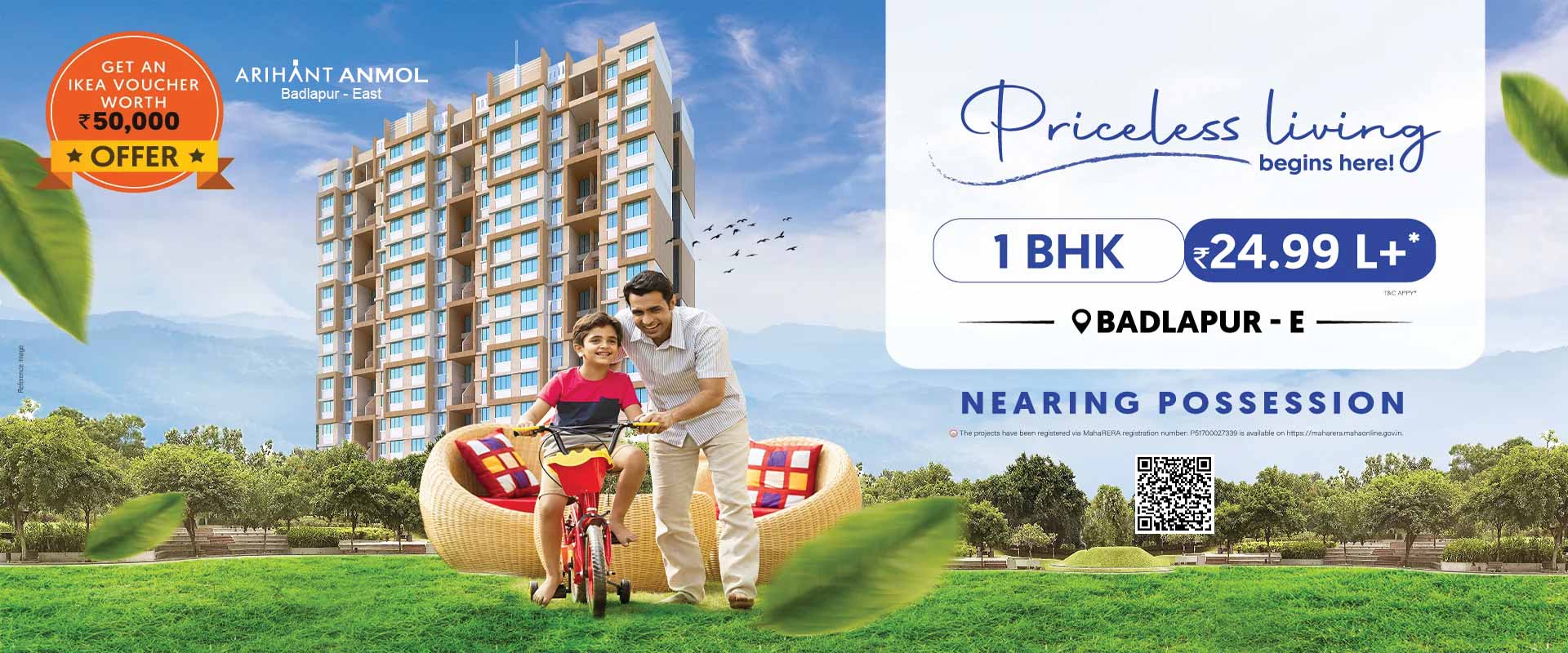 Arihant Anmol Price | 1 & 2 BHK Apartments in Badlapur East