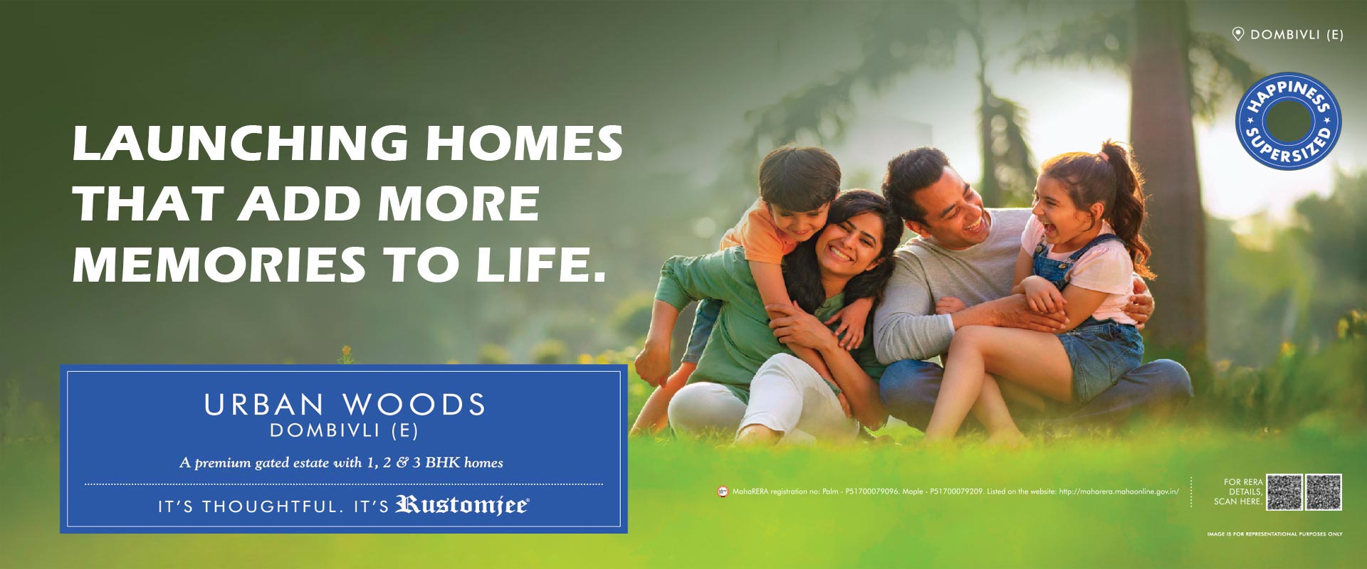 2 BHK Flats for Sale in 90 Feet Road | Rustomjee Urban Woods near Vicco Naka
