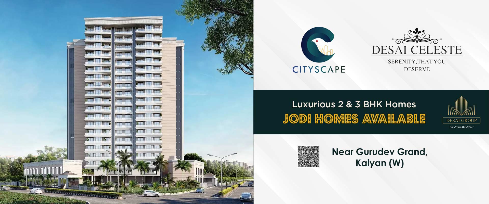 3 BHK Flats Near Khadakpada Kalyan West – Desai Celeste