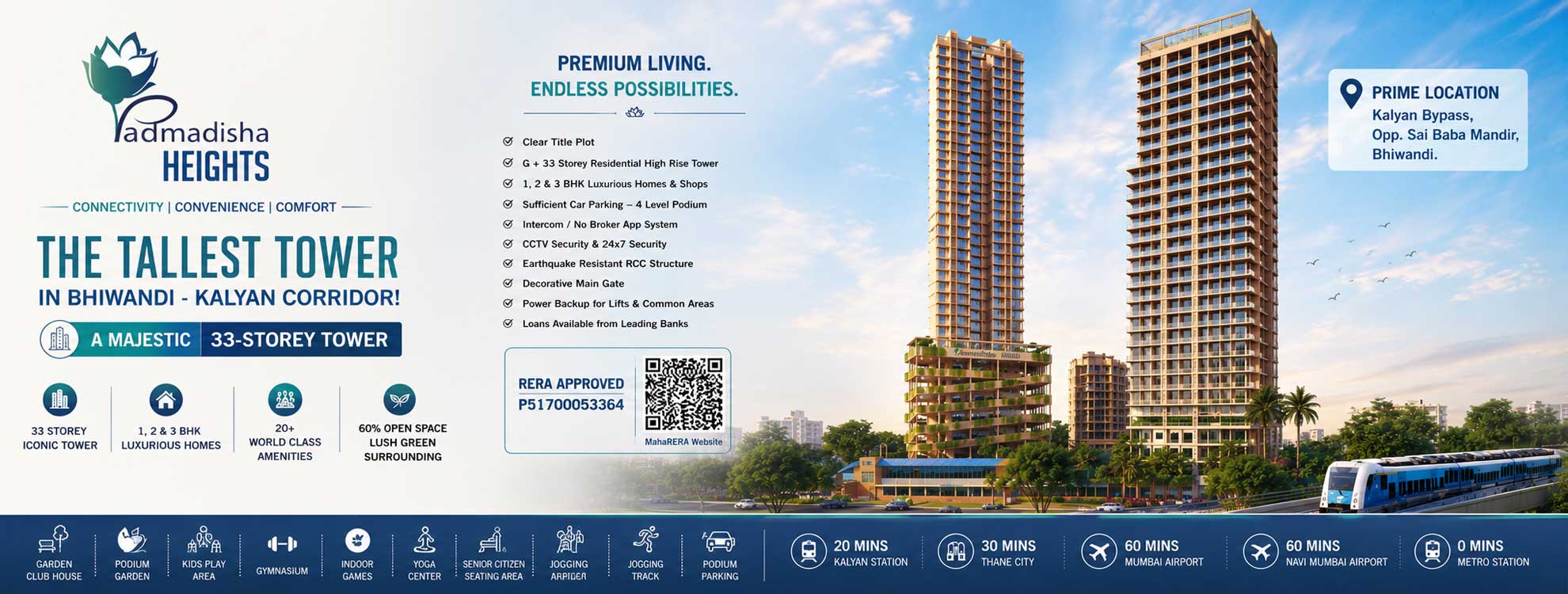 Padmadisha Heights Bhiwandi Bypass | Premium Homes in Thane