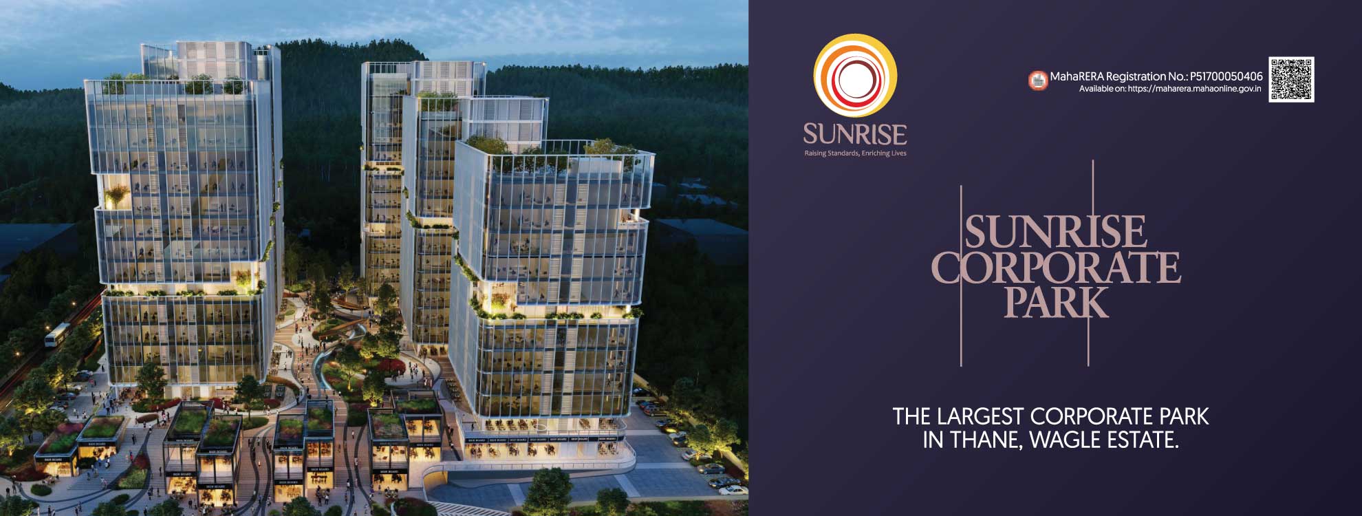 Commercial Office Spaces in Thane | Sunrise Corporate Park Wagle Estate