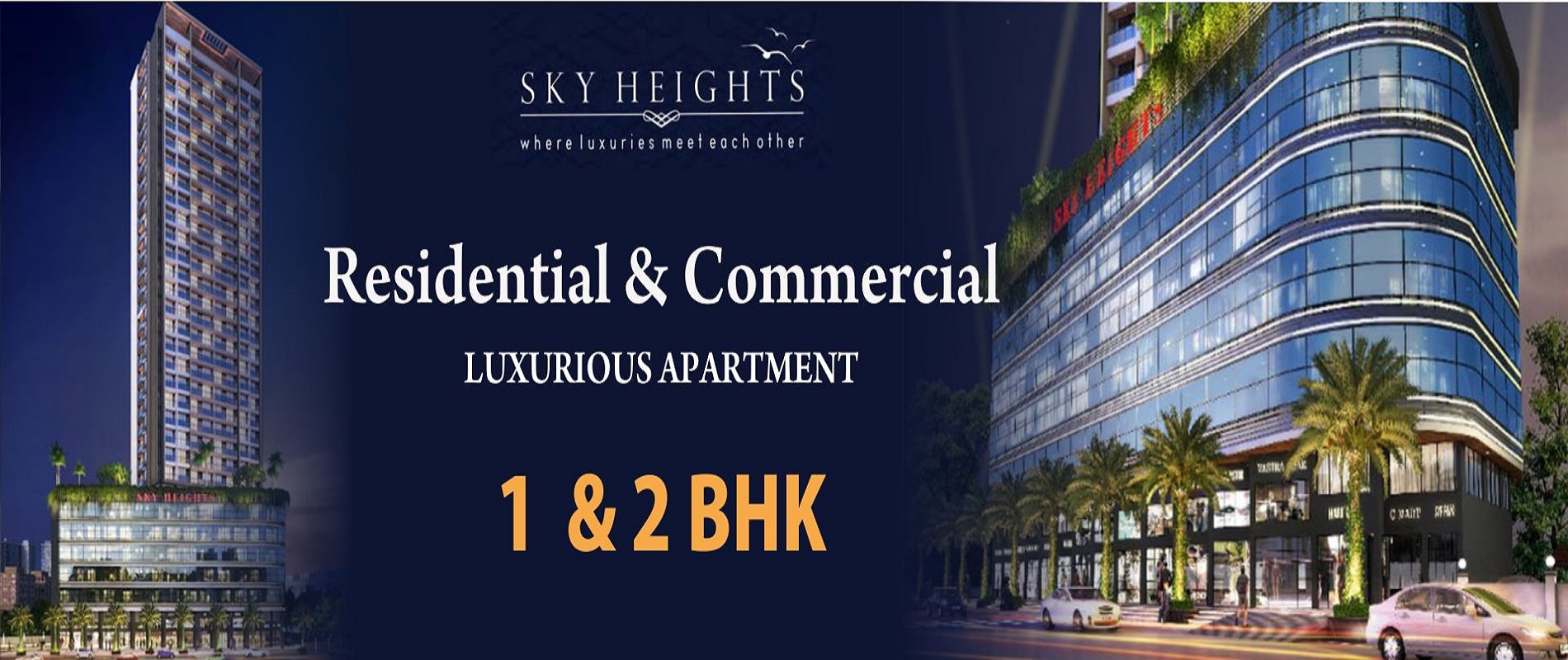 Sky Heights Flats and Shop for sale in Kalyan