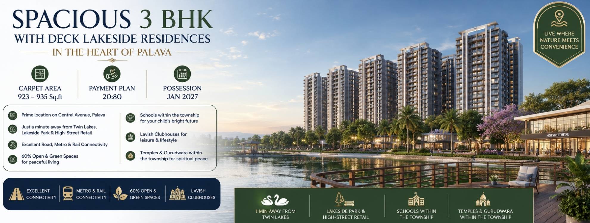 3 Bhk Flat In Palava Dombivli