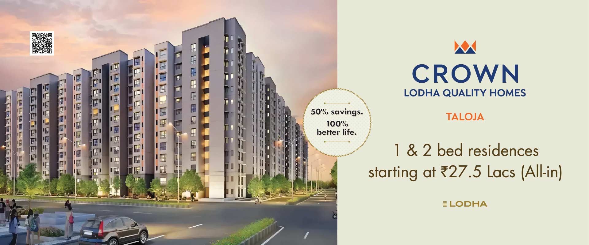 Lodha Crown Taloja | 1 & 2 BHK Flat in Taloja