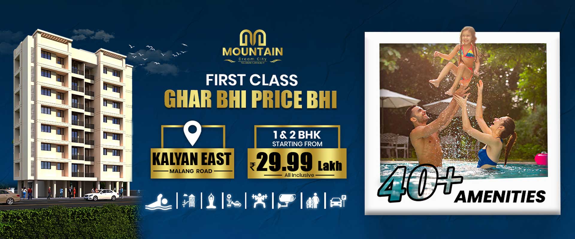 Mountain Dream City Kalyan | 1 & 2 BHK Flats for Sale in Kalyan East