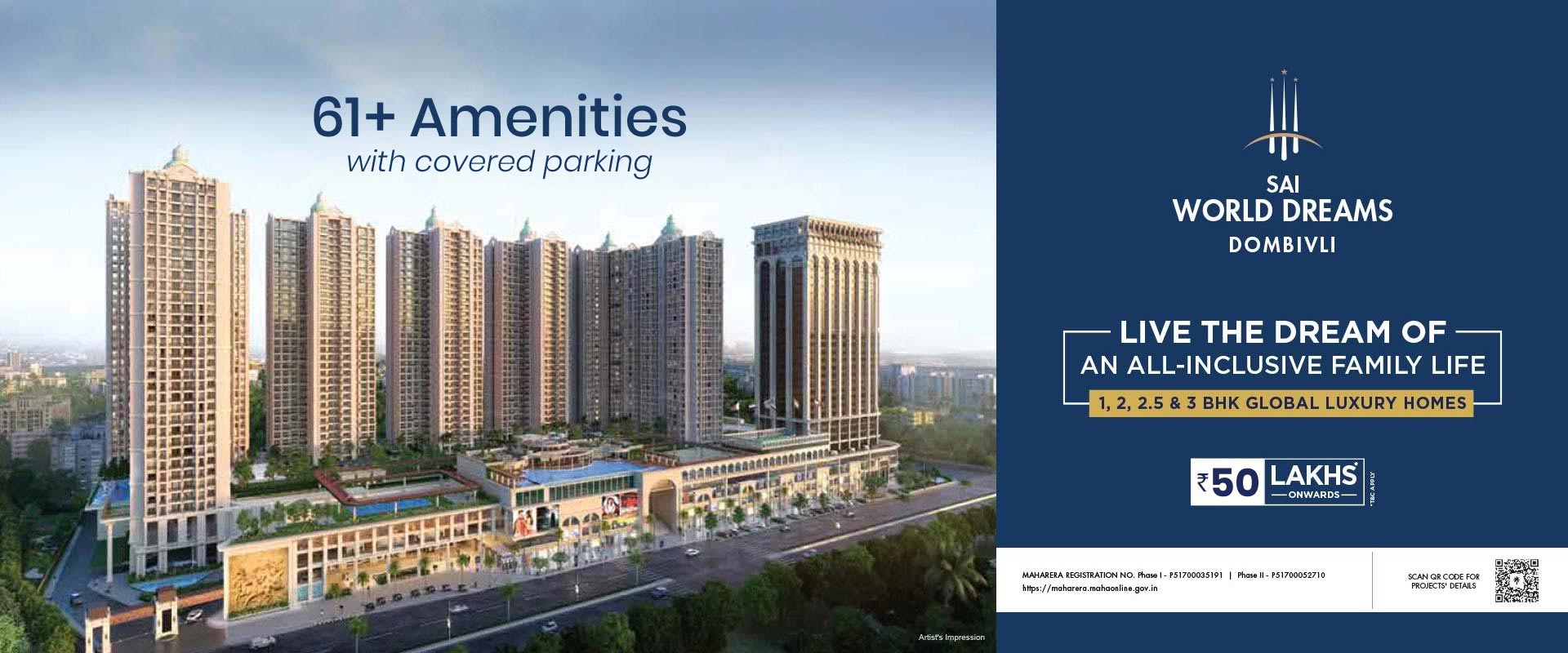 Paradise Group Dombivli | Sai World Dreams Luxury Homes from ₹50 Lacs*