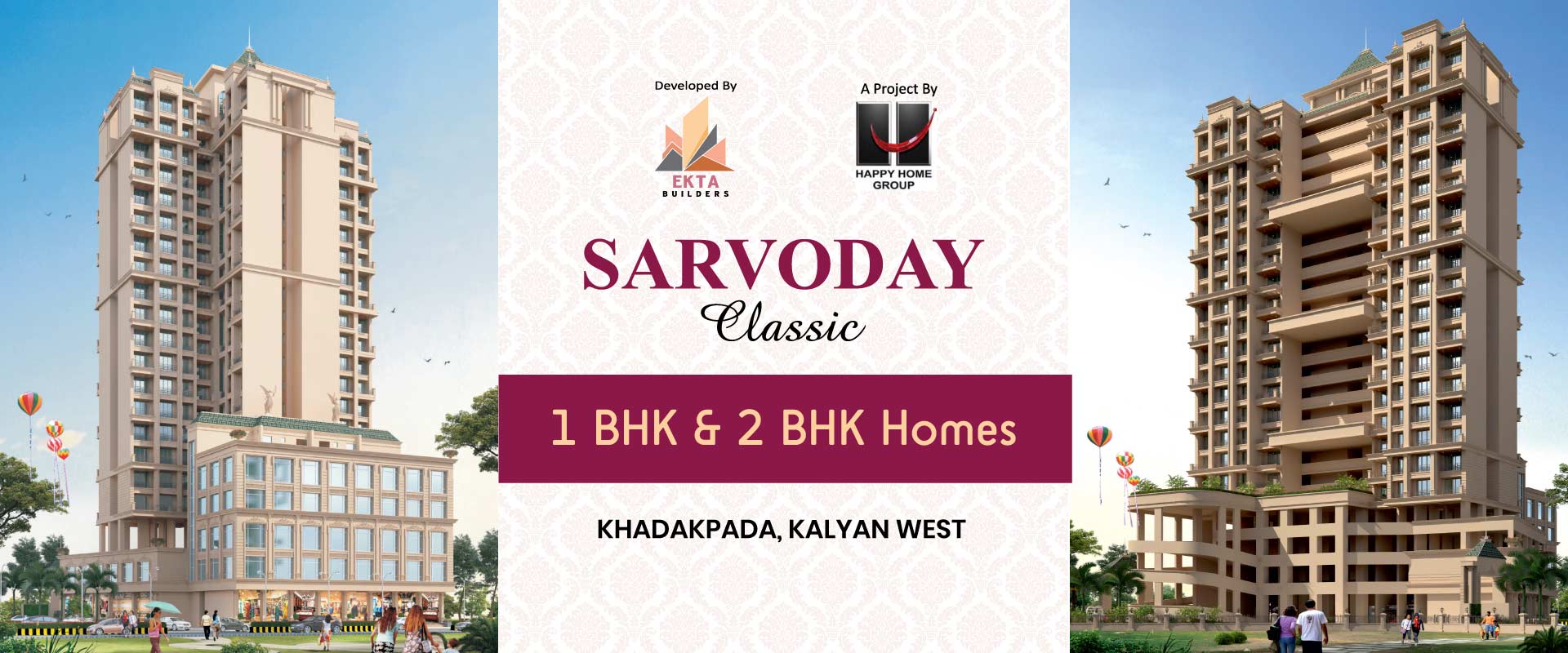 Sarvoday Classic Khadakpada – Premium 1 & 2 BHK Homes in Kalyan West