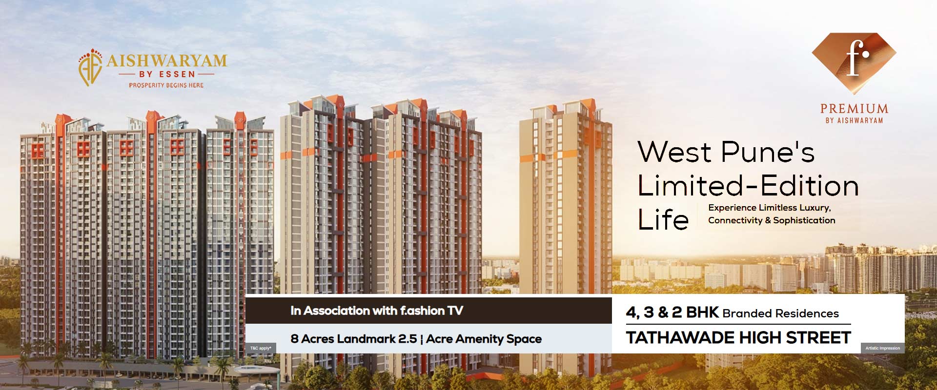F Premium Tathawade | 1 & 2 BHK Flats in Wakad