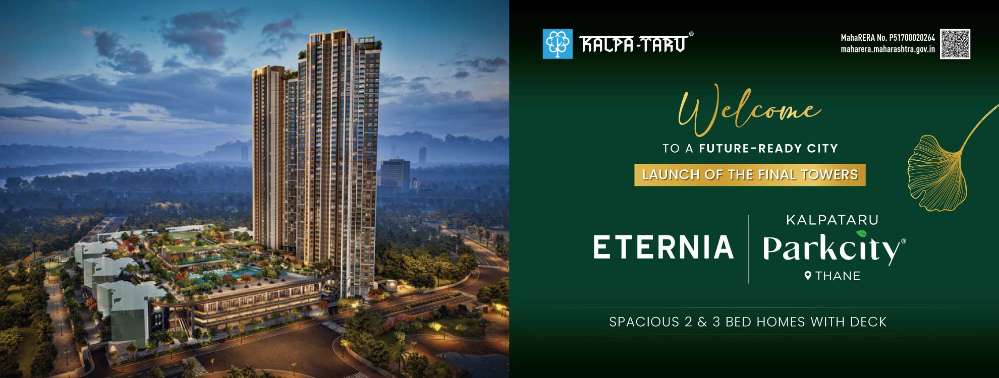 Kalpataru Parkcity Eternia Thane | Luxury 2 & 3 BHK Homes on Kolshet Road