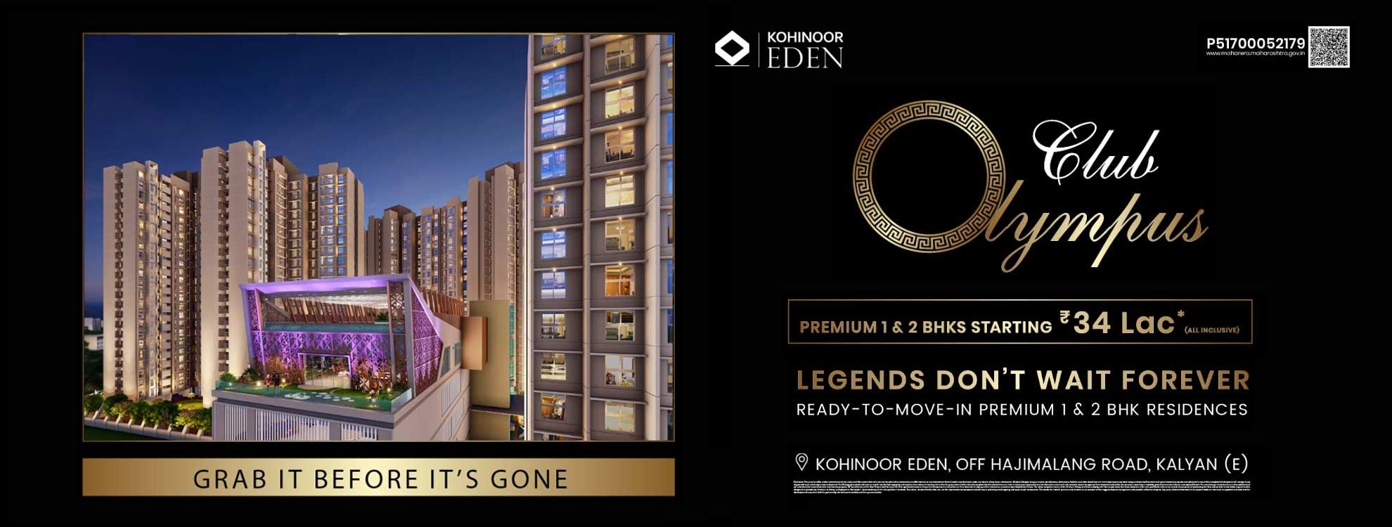 Kohinoor Eden | Luxury 1 & 2 BHK Apartments in Kalyan East