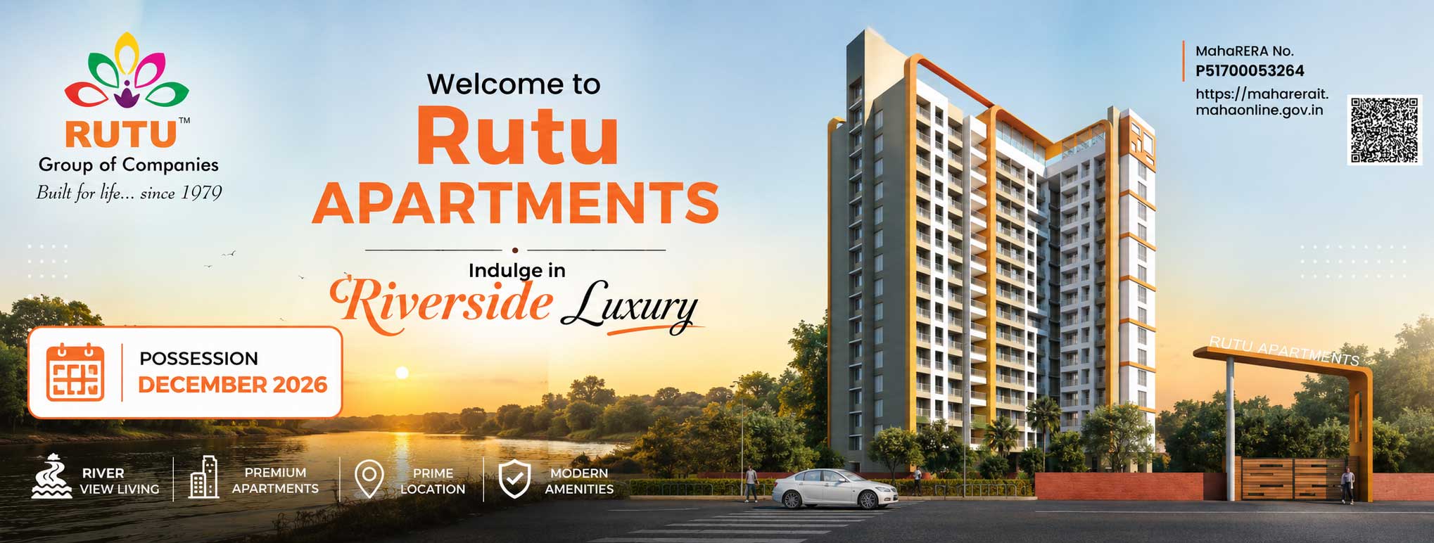 Rutu Apartments Kalyan West | 1 & 2 BHK Flats in Khadakpada Near Possession