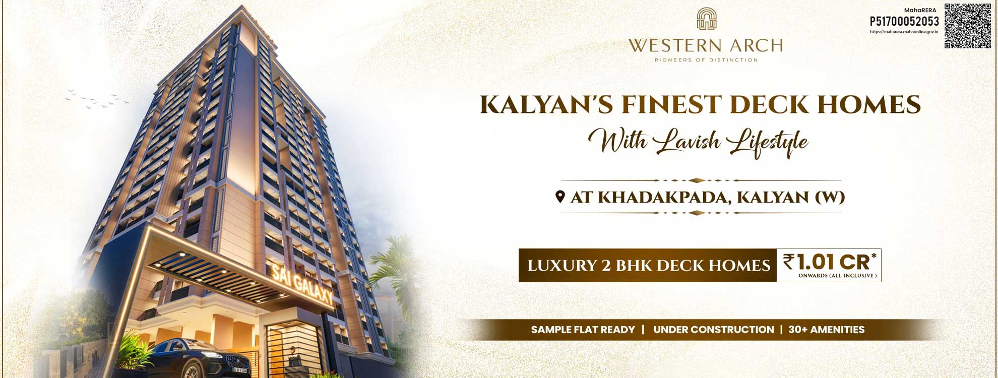 2 BHK Flat in Khadakpada Sai Chowk | Sai Galaxy Kalyan West