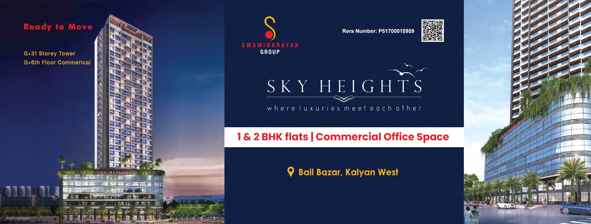 Swaminarayan Sky Heights Kalyan | 1 & 2 BHK Near Station