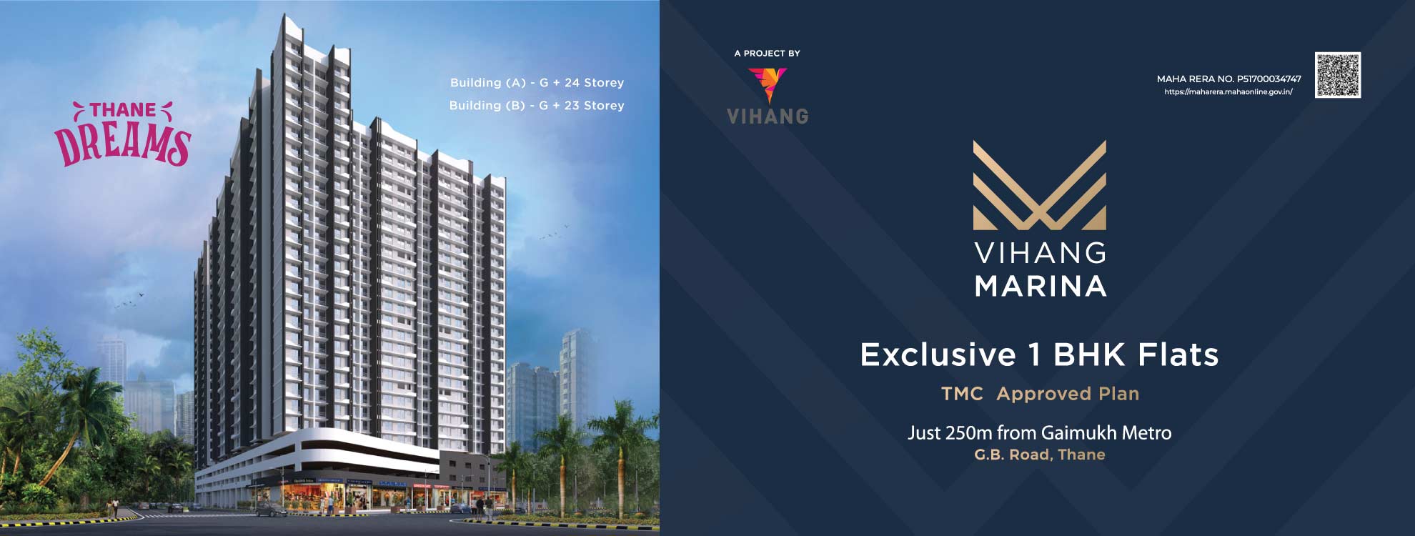 Vihang Marina thane | 1 & 2 BHK in Thane